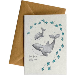 Baby Orca (Hey there) - Greeting Card