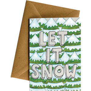 Friendsheep Sustainable Goods greeting_card Let It Snow  - Greeting Card
