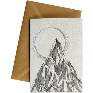 Mountain Moon - Greeting Card