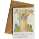 Friendsheep Sustainable Goods greeting_card New Home Lemur  - Greeting Card