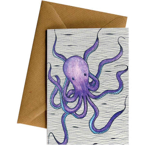 Friendsheep Sustainable Goods greeting_card Octopus - Greeting Card