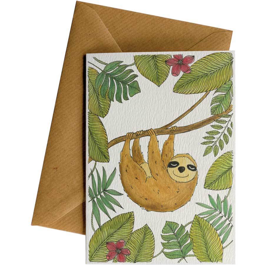 Slothy - Greeting Card