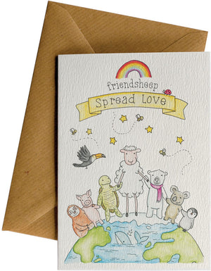 Friendsheep Sustainable Goods greeting_card Spread Love - Greeting Card