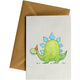 Friendsheep Sustainable Goods greeting_card Stegosaurus Hat - Greeting Card