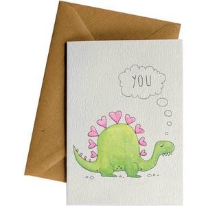Stegosaurus You - Greeting Card