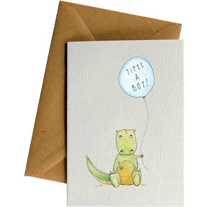 Yipee a boy! - Greeting Card