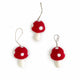 Friendsheep Sustainable Wool Goods Hanging Animals Red Mushroom Ornaments - Set of 3