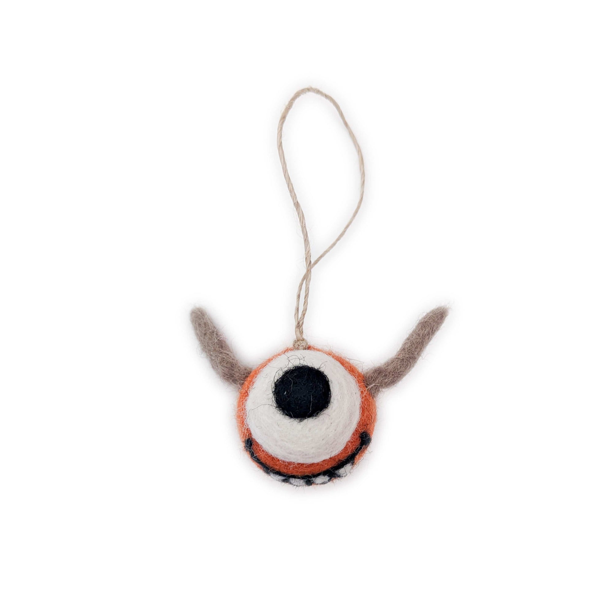 Friendsheep Sustainable Wool Goods Orange Funky Monster Eco Freshener