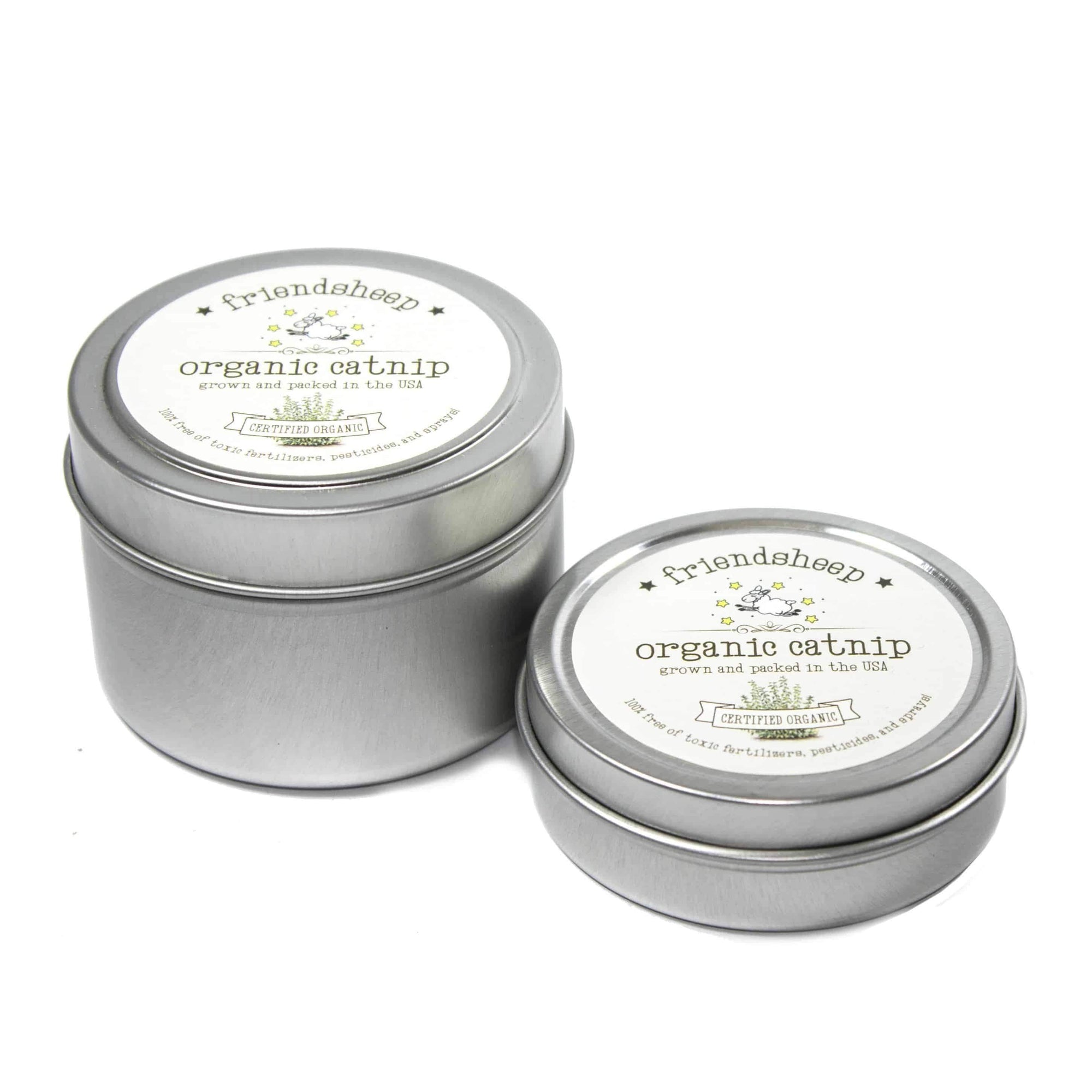 Friendsheep Sustainable Wool Goods Pet Toys Organic Catnip Tin