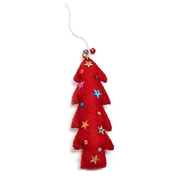 Friendsheep Sustainable Wool Goods Red Pine Tree - Unique
