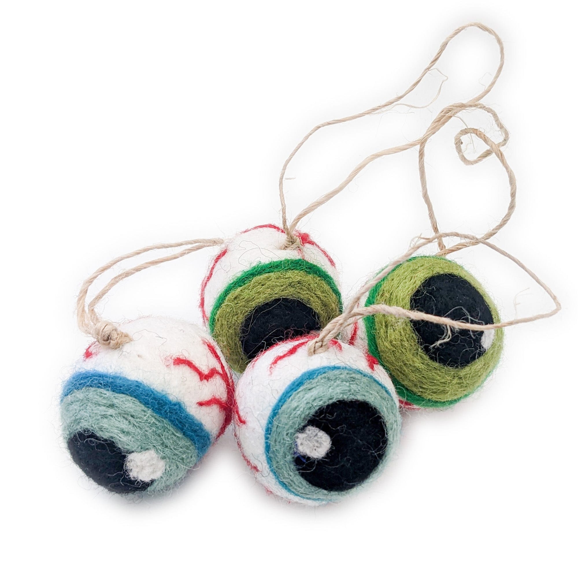 Friendsheep Sustainable Wool Goods Spooky Eye Ball Eco Freshener - Blue